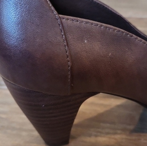 Spring Step Mirth Bohemian Leather Pumps in Two-Tone Brown, Size 37, Size 7 - Picture 5 of 16